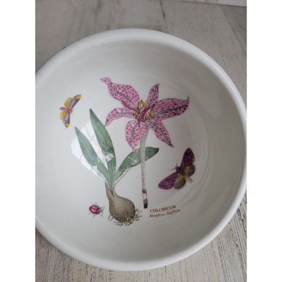 Portmeirion Botanic Gardens AS IS meadow saffron fruit bowl - Picture 3 of 9